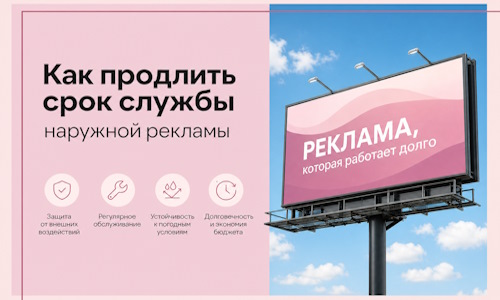 Как продлить срок службы наружной рекламы в Владикавказе