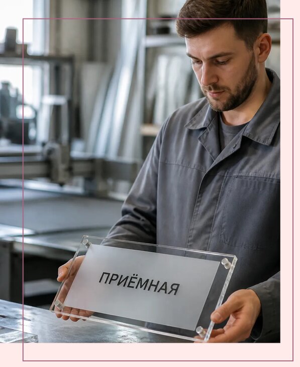 Таблички из оргстекла на заказ в Владикавказе от 4020 р. | Аванза-Вкз