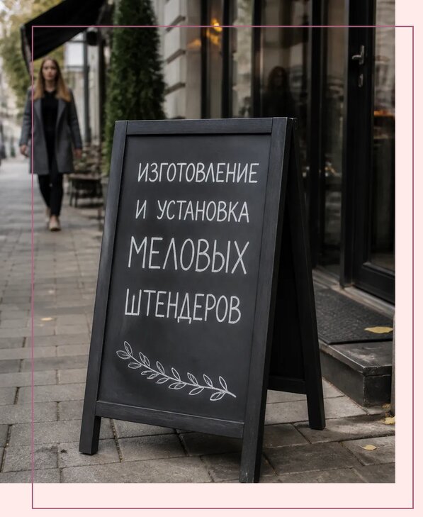 Меловые штендеры в Владикавказе по цене от 6700 р. | Аванза-Вкз